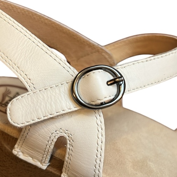 Dansko Season White Leather Adjustable Buckle Platform Sandals US 10.5-11/EU 41 - Picture 13 of 16
